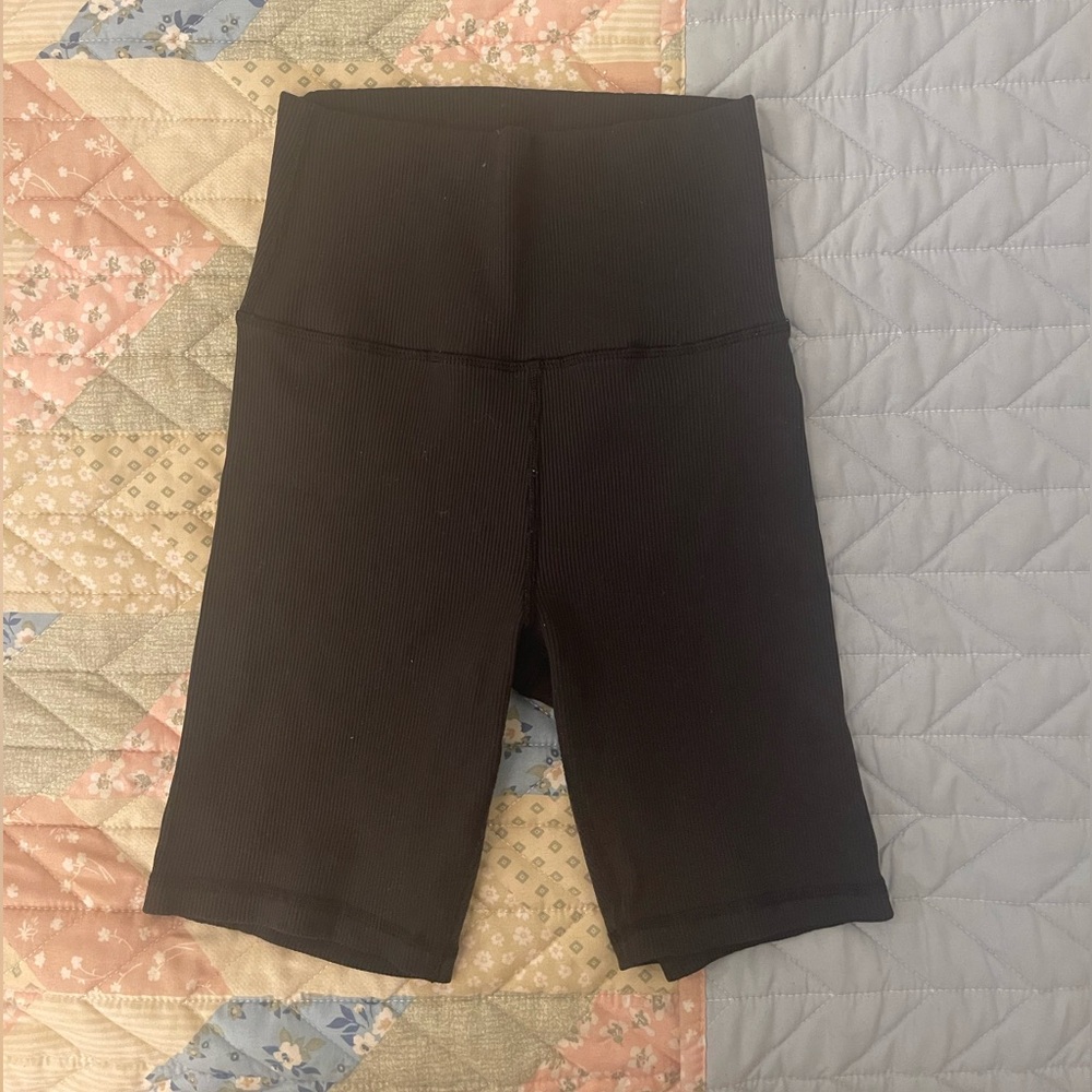 Aerie ribbed biker shorts